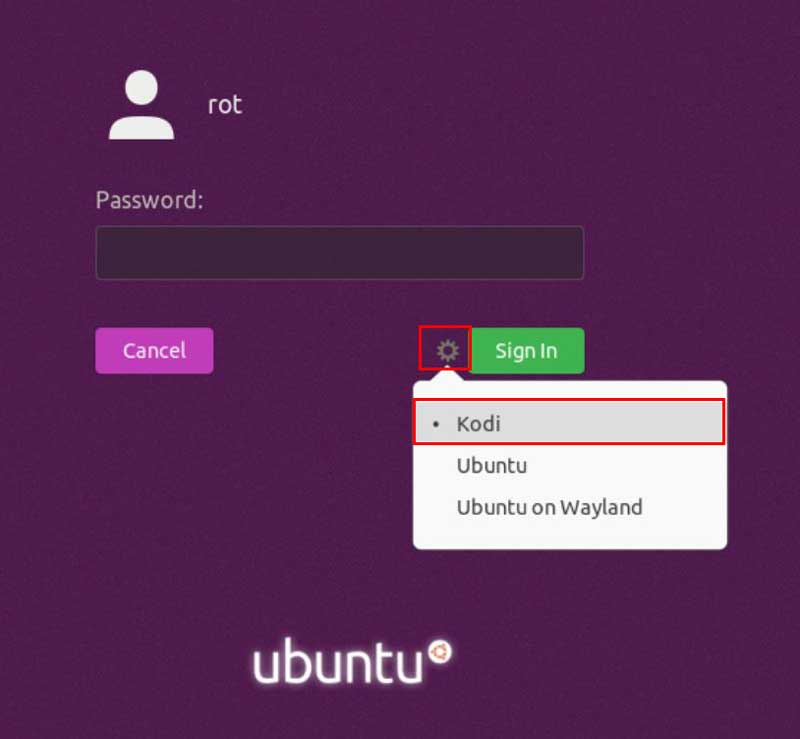 Ubuntu系统开机启动KODI