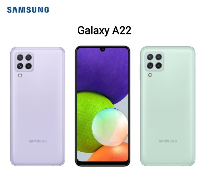 Galaxy A22 5G渲染图